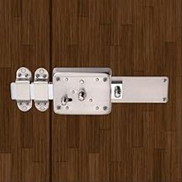 TASA 6 Turn Entrance Door Lock with 3 Regular Keys, Cylindrical Gate Lock Complete Set, Shutter Lock (Silver Satin)-21