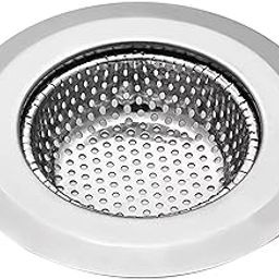 Stainless Steel Kitchen Sink Strainer - Heavy Duty Sink Jali Kitchen Drain Basin Basket Filter, Durable Corrosion-Resistant Stainless Steel Strainer (Pack of 1, Round)-image-91