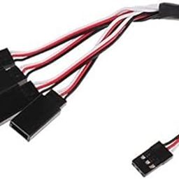 MERISHOPP 2x150mm Triple 4-Way Servo Extension Y Cable Wire for JR Futaba-image-56