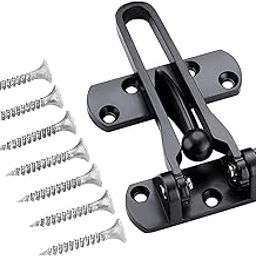 bnf®Door Lock Swing Bar Security Anti Pick Gate latches for Window Bedroom Fence Black|Home & Garden | Home Improvement | Building & Hardware-25