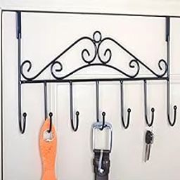 GHAR KA SAMAAN Clothes Rack Behind The Door, Nail Free and Scratch Free Creative Iron top Hanging Hook Bathroom Towel-image-54