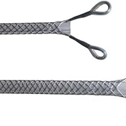 Cable Pulling Grip Sock Kit Galvanizing Steel Antislip Pipe Cable Wire Pulling Grips Lassos Set Flexible Eye Mesh Rope Blue-picture-11