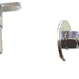 Jagger Brass Disk Stainless Steal Nozzles Tap for Washing Machine, Garden with 1/2 inch Chrome Finish with Wall Flange and Teflon Tape Pack of 2-image-90
