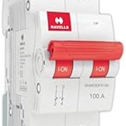 Havells DHMGIDPX100 PVC Plastic 100A DP Switch Disconnector Euro 2 (White)-19