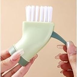 Shivansha Enterprise Window Gap Brush Corner Crevice Scrubber, Creative Wet and Dry Cleaning Brush, Soap Dispensing Palm Brush, Bottle Cap Cleaning Brush (Pack of 1)-image-6