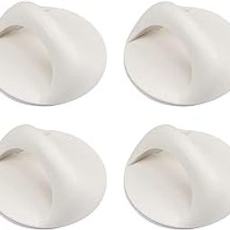 MYTHOS Adhesive Cabinet Knobs Black Peel and Stick Handles for Cabinets and Drawers No Drilling Drawer Pulls Window RV Screen Door Sliding Door Pull Stick on Knobs (4PCS, White)-image-63