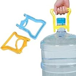 Amazon Water Can Lifter Handle – Pack of 2 (Blue & Yellow) | Durable Water Bottle Handle for 20L & 25L Cans | Easy Grip Water Can Holder for Lifting & Carrying | Strong Water Bottle Lifter-0