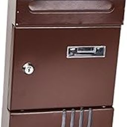 The Style Sutra Wall Mount Mailboxes for Outside Lockable Letter Box for Outdoor Door Office Brown|1 Piece Wall Mounted Mailbox|Home & Garden-11
