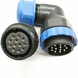 SP29 12 Pin Connector Aviation Connector Angle Plug and Rear Nut Assembly-image-40