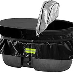 300 Gallon Rubermaid Tub Cover Water Trough Cover Stock Tank Cover for Farm Water Tank Cover Ice Water Therapy Ice Bath Cover Cold Water Cover Rubermaid 300 Gallon Oval Stock pond Cover Waterproof-image-4