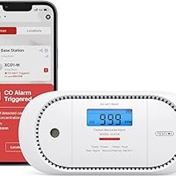 X-Sense Smart Carbon Monoxide Detector XC01-M, an Accessory for FS31 or FS51 Smoke Alarm Kit, Wireless Interconnected Portable CO Detector, Model XC01-M, 1-Pack-image-89