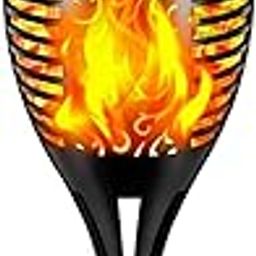 Solar Bloom - Solar Light Outdoor Waterproof Flickering Flame Mashaal Light 3 in1 96LED,Auto On/Off Solar Lighting for Garden Party and Festival Decoration [ Pack of 1, Warm Yellow ] [1 Year Warranty]-image-28