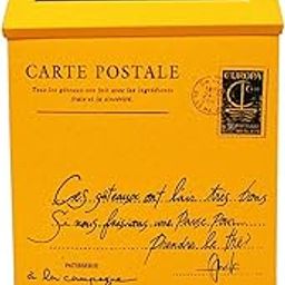 BNF®Vintage Galvanized Mailbox Letterbox Postbox Newspaper Holder Box Yellow|Home & Garden | Home Decor| Key & Letter Holders|1 Piece Mailbox-image-26