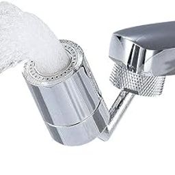 CANVAS 720-Degree Rotating Dual-Function Kitchen Sink Faucet Aerator - Water Saving Swivel Tap Diffuser Sprayer - 15/16 Inch-27UNS Male Thread - Chrome-image-36