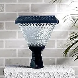 Navam Creation® Outdoor Gate Light for Pillar | 12W LED Vintage Waterproof Post Lamp for Garden, Main Gate & Terrace | Decorative Black Pole Light for Home Exterior (IP65, Rustproof, Elegant Design)-picture-23