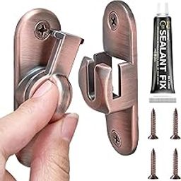 HASTHIP® Door Latch Door Lock 90 Degree Gate Door Latch Lock Rugged Zinc Alloy Door Latch Lock No Drill Security Latch Lock for Gate, Door, Closet, Cabinet-5