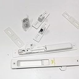 Aluminium Sliding Window Concealed Lock (2 Pcs) (Offwhite) 7 inch-image-69