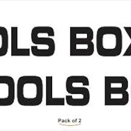 Tools Box Sticker Black,Size 8 X 1 Inch for Any Type of Tools Box- Vinyl Die Cut Brand: Signex-23