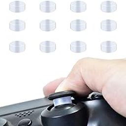 Azonee 12 Pcs Joystick Protectors, Transparent Elastic Silicone Joystick Protective Ring Invisible Protection During Gaming for Steam Deck/Xbox/PS4/PS5 Game Controller-image-80