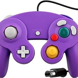 OSTENT Wired Shock Game Controller Compatible for Nintendo GameCube NGC Video Game Color Purple-31