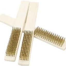 SHGM Brass polish Wire Brush Set Wire Brush for Cleaning Scrubbing Wooden Handle Set Brush 3 Pcs-image-90