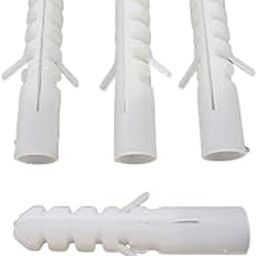 Q1 Beads 500 Pcs 30x6 mm / 1.25 Inch Plastic Wall Plugs, Nylon Sleeves, Rawl Plug, Screw Sleeve, Gitti, Screw Anchor-12