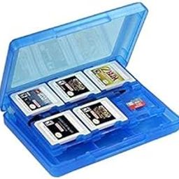 OSTENT 28-in-1 Game Memory Card Case Holder Cartridge Storage Compatible for Nintendo 3DS LL/XL - Color Blue-14