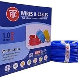 FTC Blue Wire – 1.0 Sq.mm | 90m | Single Core | PVC Insulated - (Pack Of - 1 Pcs)-image-8