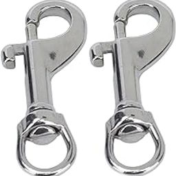 Swivel Eye Bolt Snap Hook 2Pcs 65mm Single Ended Marine Grade Scuba Bolt Snap 316 Stainless Steel Flag Clips Swivel Snaps Trigger Snap for Flag Pole Rope Dog Leash Camera Strap-image-76