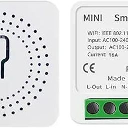 Teztechh 16A WiFi Smart Switch, 1 Gang Wireless Relay Module, Compatible with Alexa, Google Home & Smart Life App, Remote & Voice Control, Timer Function, No Hub Required (1 Pack, White)-1