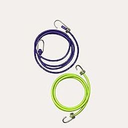 Pinaco India Heavy-Duty Bungee Cord Set – 2m Length (Stretches 3m+), 10mm Round Rope with Metal Hooks – Pack of 2 (Color May Vary)-image-54