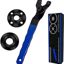 HOBEREROK Angle Grinder Wrench Nut 2PCS Flange 5/8-11 Nuts, Tool Compatible with Dewalt Milwaukee Metabo Makita Bosch Ryobi Black Decker Parts (AGWN01011)-11