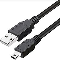Me2u Usb cable compatible with ps-3 Cable For External Hdds/Camera/Card Readers/Mobile, Black Controller Charging Cable USB to Mini USB Charger Cable compatible with PS-3 Controller - Black-10