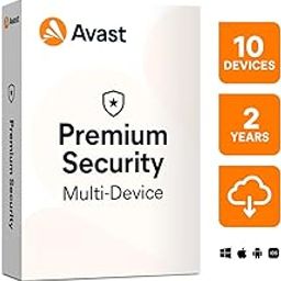 Avast Premium Security | 10 Devices 2 Years | Windows, Mac, Android & iOS | Total Protection against all Internet Threats | Email Delivery in 2 Hours-10
