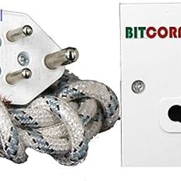 Bitcorp Extension Board 1 Socket 1 Switch 6A 16A 2000W Heavy Duty Power Strip with Surge Protector 2 Meter Electric Power Extension Cord for Home Gadgets, Office, Pc, Cooler, Fridge (White) 220 Volts-image-68