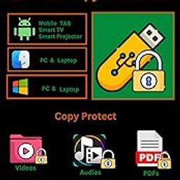 USB Copy Protection Android TV, Mobile, Tab, Mac -ttdsoft | for Video & pdf License for 01 nos usb drive (Via Email Delivery Only - in 7 working hours, No- CD)-0