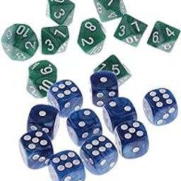 ATORSE Toy 20 Pieces Plastic Spot Digital Dice D6 D10 for Party Bar Game Accessory-Toys & Hobbies-Games-Role Playing Games-Dungeons & Dragons-Accessories & Dice-image-56