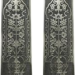 Adonai Hardware 10 Inch Nezib Decorative Brass Push Plate - 2 Pack (Antique Brass)-18
