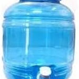 Plastic Water Dispenser Can 10 Liter, Water Dispenser for 20 Litre Bottle, Water Jar Dispenser Set of 1 (Plastic -Blue) Ali Agenc y-picture-3