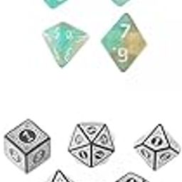Toy 14PCS Antique Acrylic Polyhedral Dice RPG Role Playing Game Toy Dungeons & Dragons-image-24
