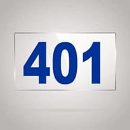 Numberplate 401 Room, Hotel, Hospital, Lodge,Apartment, Flat,Door No,College, Library, Rack Numbers Warehouse,Acrylic White Board Fixed with Blue Color PVC Waterproof Sticker-image-16