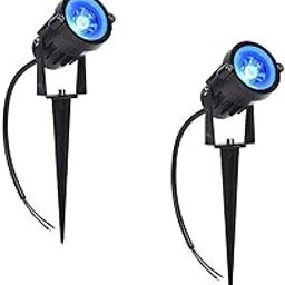 LED Garden Spot Light with Ground Spike, 5W, IP65 Waterproof, Aluminium Die Cast, Outdoor (Blue 5 WATT LED Outdoor Garden Light Pack of 2)-image-76