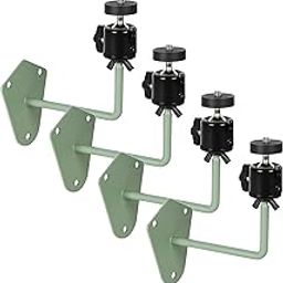 4 Pack Adjustable Metal Wall Mount Bracket for Arlo Pro 2/3/4/5/Ultra, Ring Stick Up Cam, Wyze Cam V3, Eufy Cam, Roelink Argus, 360° Rotation, Indoor/Outdoor Use (Black)-image-74