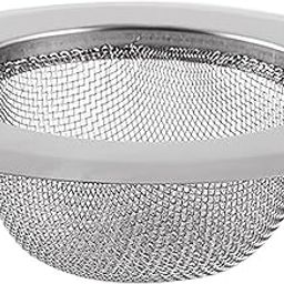 GLUN® Round Kitchen Sink Strainer, Stainless-Steel Drainer Mesh, 9cm Diameter, Steel Material, Basket Filter Stopper Drainer Jali-19