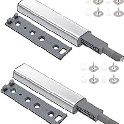 VICTAC Push to Open Magnetic Push Latches for Cabinets, Heavy Duty Push to Open Close Door Latch,Push to Release Pop Out for Kitchen Drawer, Cupboard, Wardrobe, Closet (Pack of 2)-image-99