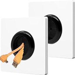 Wall Cable Cover, Cable Entry Cover, 4 Pack Silicone Panel Pass Through Plate, Cable Management Solution for Home and Office, Blanking Plate, Socket Surround Plate, HDMI Wall Socket-24