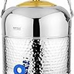 Mintage Water Container With Tap 23 Liters| Water Container For Kitchen | Hammered Steel Container Water Pot For Drinking Water Dispenser |Steel Matka For Water Storage Containers |Water Pots Drinking-image-63