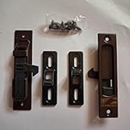 Arka Aluminium Sliding Window Concealed Lock | Metal Body | Pack of 1 Pair (Brown)-picture-1
