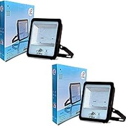 D'Mak Store 200 Watt Waterproof 5054 Model Slim LED Flood Light for Outdoor Purposes (White) Die Caste, IP65 Waterproof, Rustproof White Parking Area, Malls, Garden, Patio, -Pack of 2-17