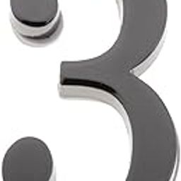 CALANDIS Metal House Door Plaque Address Number Digit Figure Plaque Street Sign 3-0